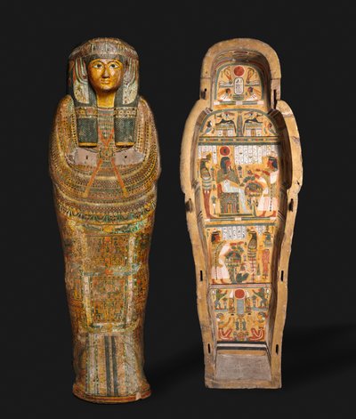 Nesykhonsun arkku, Thebes, 21. päivästä 22. dynastian alkuun tekijältä Third Intermediate Period Egyptian
