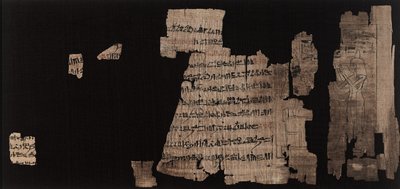 Arkki, jossa hieraattinen kirjoitus Neskhonsusta, suuren jumalan Amunin laulajasta tekijältä Third Intermediate Period Egyptian
