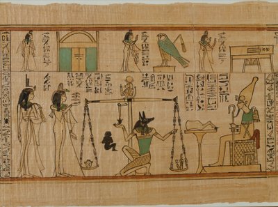 Amunin laulaja Nanysin hautajaispapyrus, noin 1050 eaa. (papyrus, maali) tekijältä Third Intermediate Period Egyptian