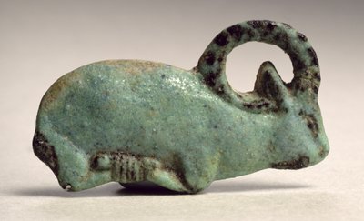 Trusted ibex säätiö talletus (fajanssi) tekijältä Third Intermediate Period Egyptian