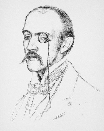 Henri de Regnierin muotokuva, n. 1898 tekijältä Théo van Rysselberghe