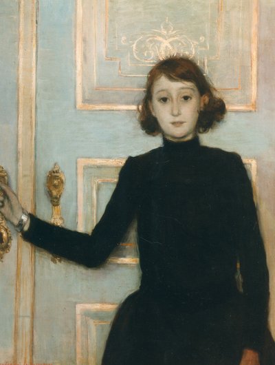 Marguerite van Monsin muotokuva, 1886. tekijältä Théo van Rysselberghe