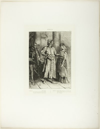 Rehellinen Iago, Desdemona Must I Leave toe, levy 4 (näytös 1, kohtaus 3), Othellosta tekijältä Théodore Chassériau