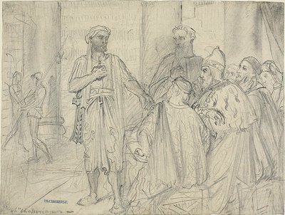 Othellon puhe Venetsian senaattoreille tekijältä Théodore Chassériau