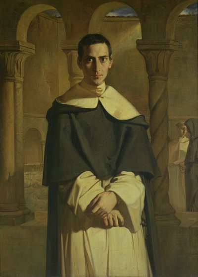 Jean Baptiste Henri Lacordairen (1802-61), ranskalaisen prelaatin ja teologin muotokuva, 1841 tekijältä Théodore Chassériau