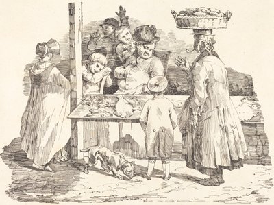 Torkkukalakauppias tekijältä Théodore Gericault and Nicolas Toussaint Charlet