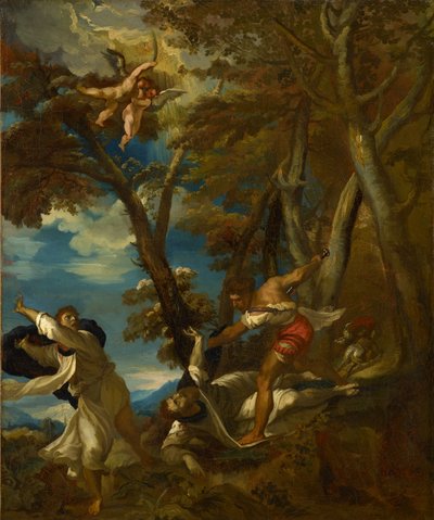 Pyhän Pietarin marttyyrikuolema (Tizianuksen mukaan) tekijältä Theodore Gericault