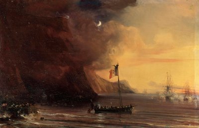 Kuljetus Napoleonin ruumiilla, 1841. tekijältä Jean Antoine Theodore Gudin