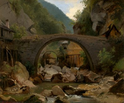 Vuorivirta Auvergnessa tekijältä Pierre Etienne Theodore Rousseau