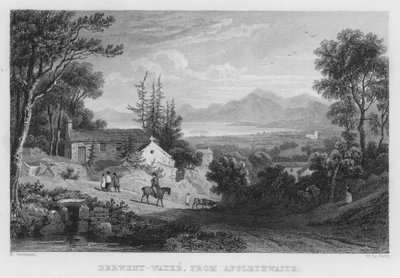 Derwent Water, Applethwaite (kaiverrus) tekijältä Thomas (after) Allom