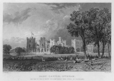 Raby Castle, Durham, William-Harry Vanen, Clevelandin herttuan kotipaikka (kaiverrus) tekijältä Thomas (after) Allom