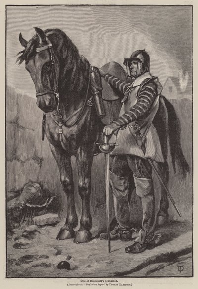 Yksi Cromwellin rautapuolista (kaiverrus) tekijältä Thomas (after) Davidson