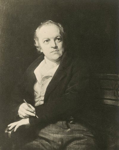 William Blake, englantilainen runoilija ja taiteilija (litho) tekijältä Thomas (after) Phillips