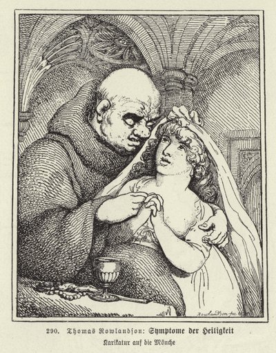 Pyhyyden oireet (litografia) tekijältä Thomas (after) Rowlandson