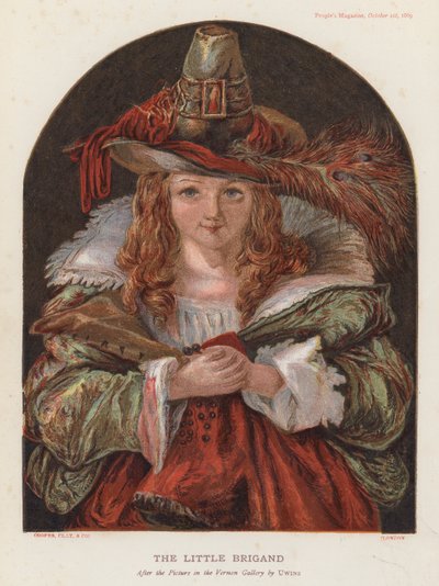 Le Chapeau de Brigand (värilitografia) tekijältä Thomas (after) Uwins