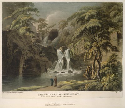 Upper Fall Ridalissa, Cumberlandissa, kaiverrus F. Jukes tekijältä Thomas (after) Walmsley