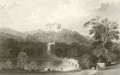 Belvoirin linna, Leicestershire tekijältä Thomas Allom