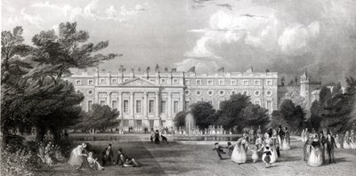 Hampton Courtin palatsi tekijältä Thomas Allom