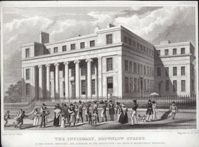 Liverpoolin sairaala, Brownlow Street tekijältä Thomas Allom
