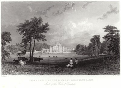 Lowtherin linna ja puisto Westmorlandissa tekijältä Thomas Allom