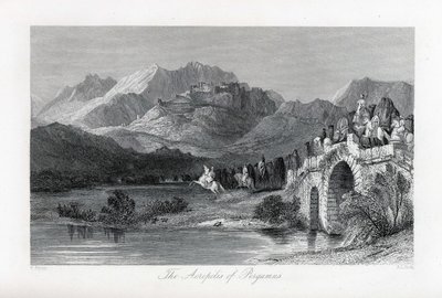 Pergamon akropolis, 1882 tekijältä Thomas Allom