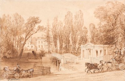 Thorncroft, lähellä Leatherheadia tekijältä Thomas Allom