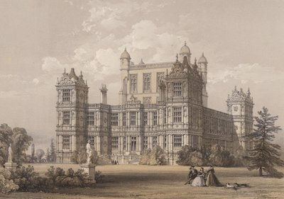 Wollaton Hall, Nottinghamshire tekijältä Thomas Allom