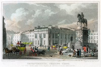 Parannukset, Charing Cross, Westminster, Lontoo, 1828. tekijältä Thomas Barber