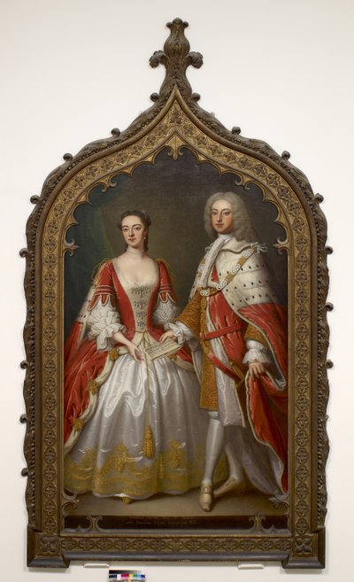 Thomas Fermor, 1. Pomfretin jaarli ja Henrietta Louisa, Pomfretin kreivitär, noin 1750. tekijältä Thomas Bardwell