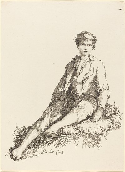 Nen jove assegut, 1803. finlandès tekijältä Thomas Barker