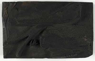 Woodblock elokuvalle The Swallow, kirjasta A History of British Birds tekijältä Thomas Bewick