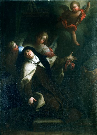 Pyhä Teresa Avilalainen, n. 1634-1689 tekijältä Thomas Blanchet