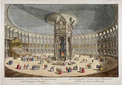 Rotunda Ranelagh Gardensissa, Chelsea, Lontoo, 1750 tekijältä Thomas Bowles