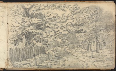 Album of Landscape and Figure Studies: Rural Road lähellä Potten Endiä tekijältä Thomas Bradshaw
