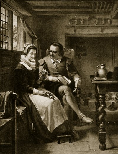 Shakespearen seurustelu, kuvitus teoksesta "Hutchinson