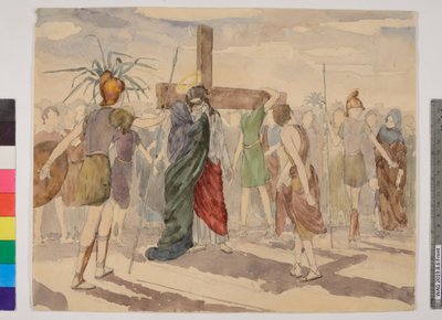 Veronica pyyhkii Jeesuksen kasvot tekijältä Thomas Burke