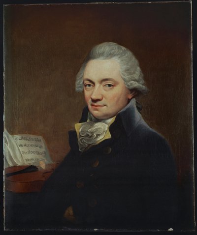 Johann Peter Salomon Joseph Haydnin kustantaja Lontoossa ... (öljy kankaalle) tekijältä Thomas Bush Hardy