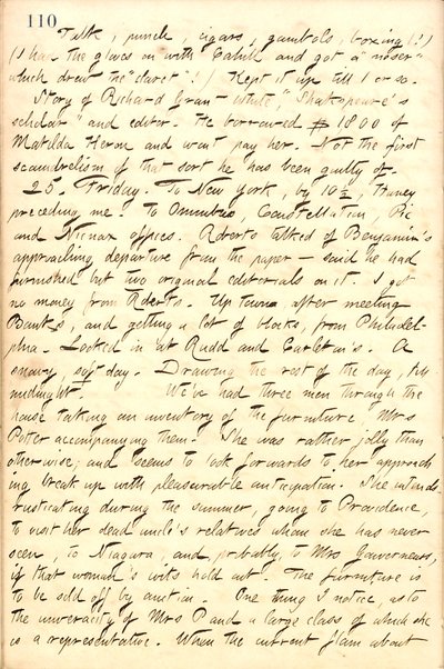 Thomas Butler Gunn Diaries- Osa 10, sivu 123, 24.-25. Helmikuuta 1859 tekijältä Thomas Butler Gunn