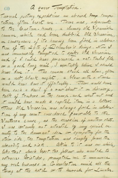 Thomas Butler Gunn Diaries- Osa 15, sivu 70, 12. tammikuuta 1861 tekijältä Thomas Butler Gunn