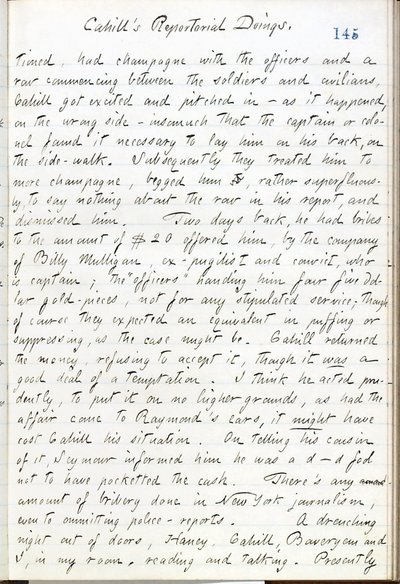 Thomas Butler Gunn Diaries- Osa 16, sivu 166, 10. toukokuuta 1861 tekijältä Thomas Butler Gunn