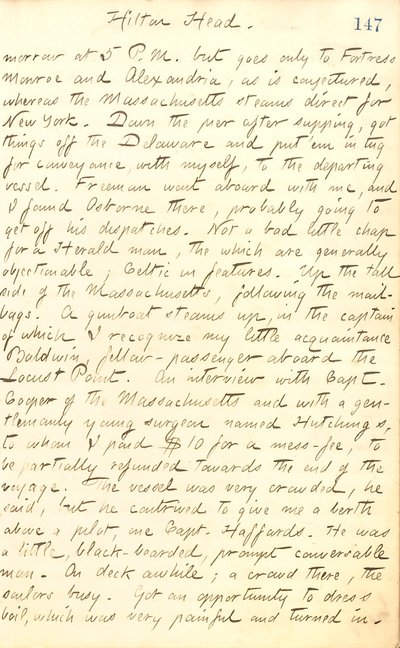 Thomas Butler Gunn Diaries- Osa 20, sivu 161, 8. syyskuuta 1862 tekijältä Thomas Butler Gunn