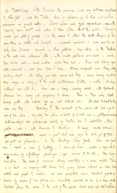 Thomas Butler Gunn Diaries- Osa 2, sivu 142, 24. heinäkuuta 1851 tekijältä Thomas Butler Gunn