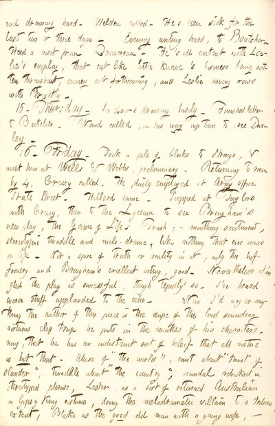 Thomas Butler Gunnin päiväkirjat- osa 6, sivu 218, 14.-16. Joulukuuta 1853 tekijältä Thomas Butler Gunn