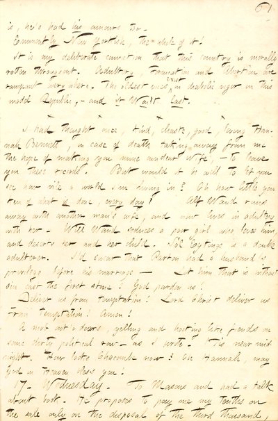 Thomas Butler Gunn Diaries- Osa 8, sivu 68, 16.-17. Syyskuuta 1856 tekijältä Thomas Butler Gunn