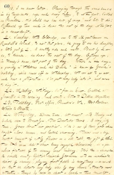 Thomas Butler Gunn Diaries- nide 9, sivu 71, 20.-24. Helmikuuta 1858 tekijältä Thomas Butler Gunn