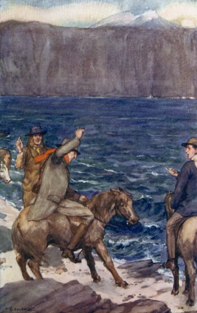 Kuvitus Jules Vernen matkalle Maan keskustaan (värilitho) tekijältä Thomas Cantrell Dugdale