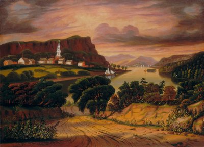 Lake George ja Caldwellin kylä tekijältä Thomas Chambers