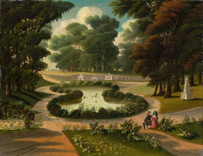 Mount Auburnin hautausmaa, 1800-luvun puoliväli. tekijältä Thomas Chambers