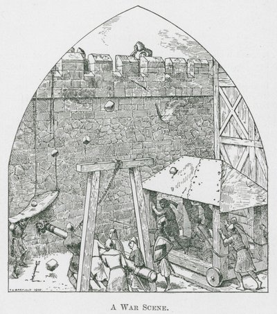 Sotakuvaus (litografia) tekijältä Thomas Charles Barfield