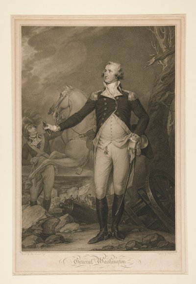 George Washington Trentonin taistelussa (1792) tekijältä Thomas Cheesman